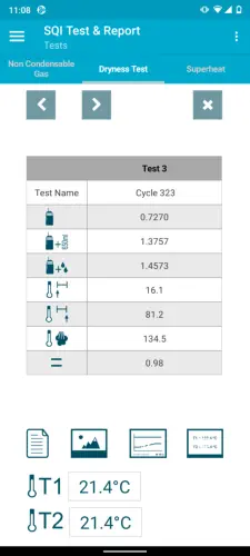 SQI Android App - Drynes Test Page