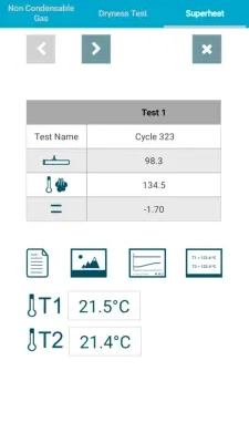 SQI Android App - Superheat Test Page
